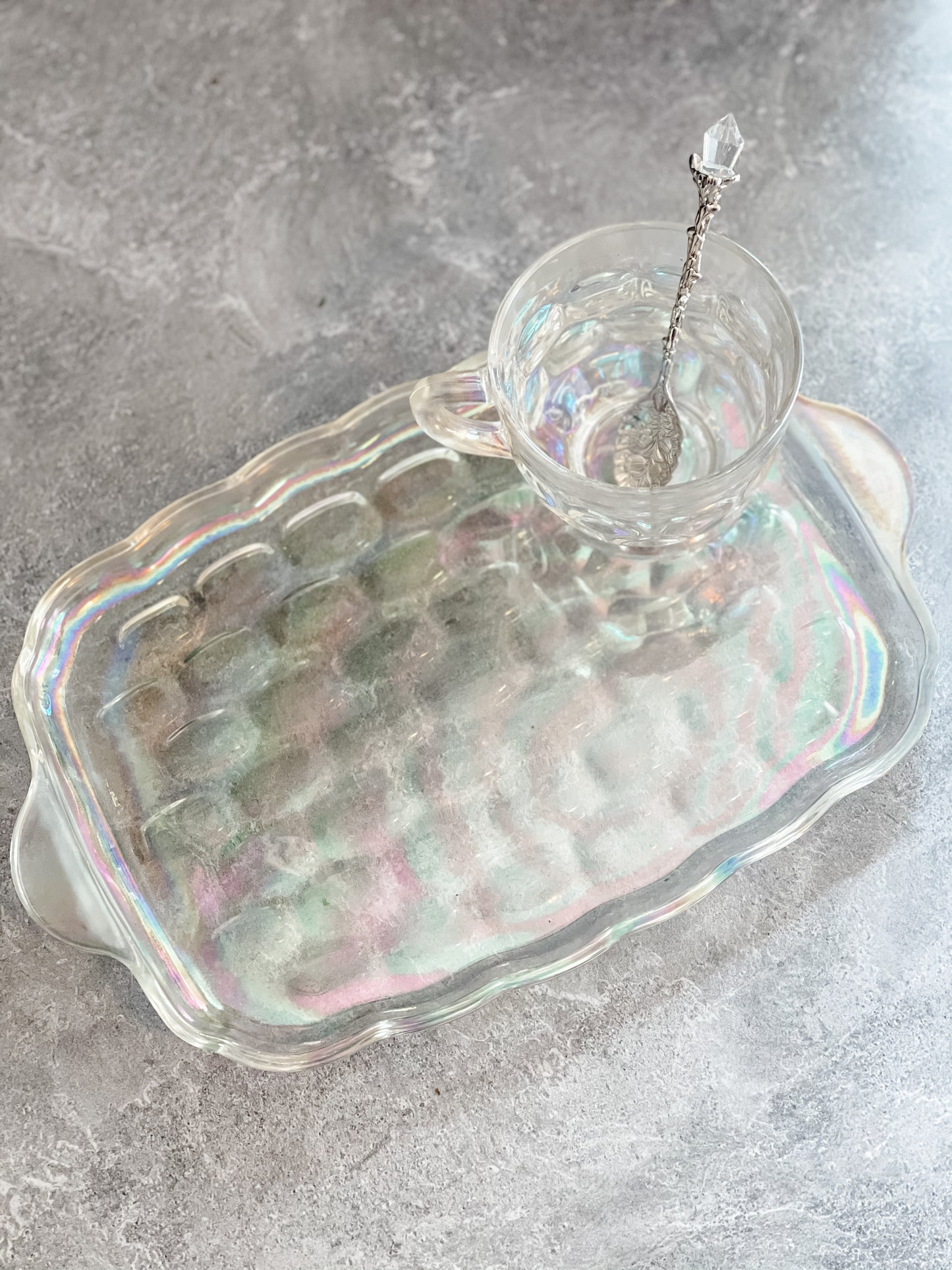 Vintage "High Tea" Set - Teacup & Rolling Tray
