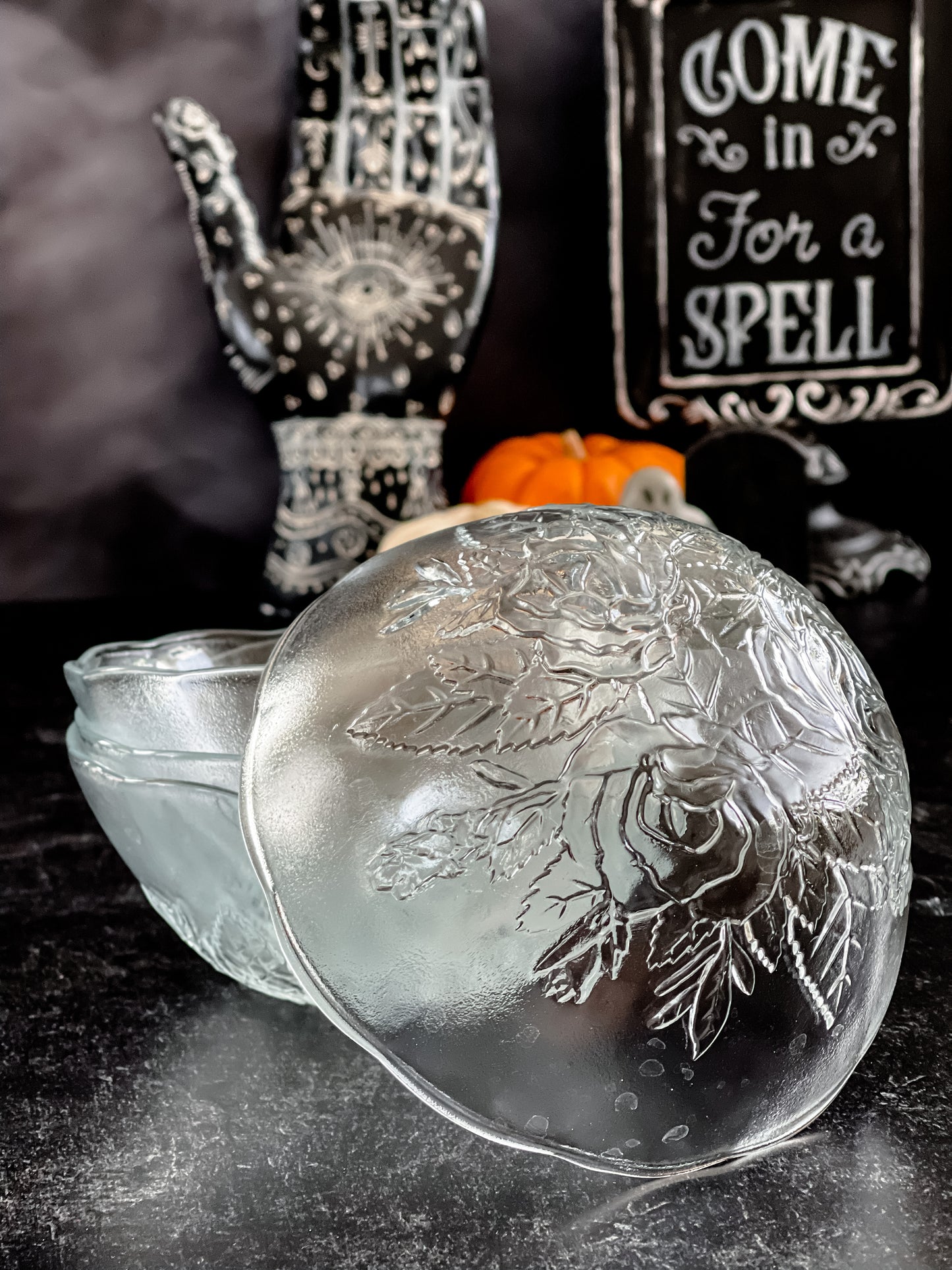 Thorns & Roses Glass Bowl
